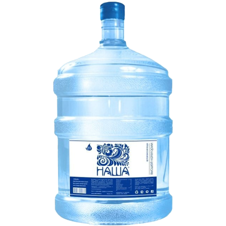 Питьевая бутилированная вода НАША 19 л (оборотная тара)