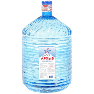 Питьевая бутилированная вода ЛЕГЕНДА ГОР АРХЫЗ 19 л (одноразовая тара)