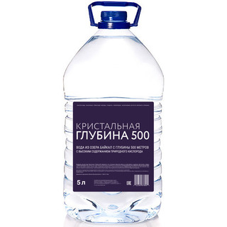 Вода Кристальная глубина 500, 5 литров