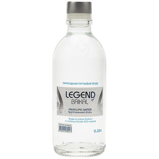 Вода Легенда Байкала (LEGEND OF BAIKAL) газированная 0.33 литра в стекле