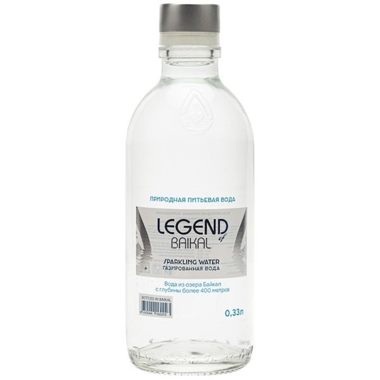 Вода Легенда Байкала (LEGEND OF BAIKAL) газированная 0.33 литра в стекле