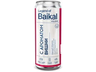 Напиток негазированный Legend of Baikal WELLNESS с ароматом вишни, 0.33 литра