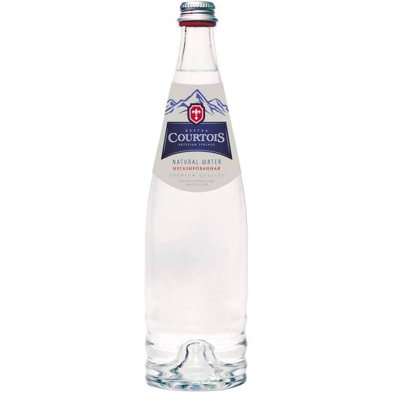Вода КУРТУА (COURTOIS) с йодом негазированная стекло 0.75 литра