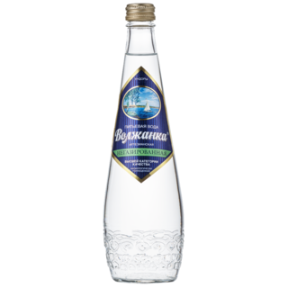 Вода ВОЛЖАНКА негазированная стекло 0.5 литра