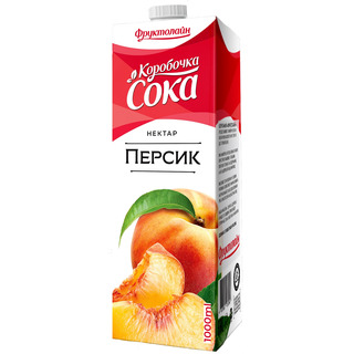 Нектар КОРОБОЧКА СОКА Персик 1 литр