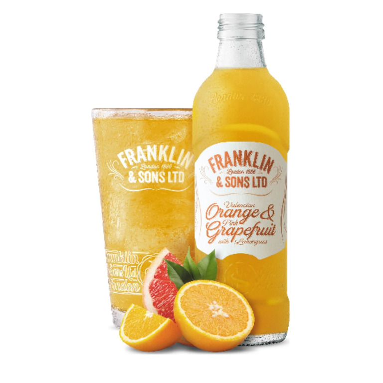 Лимонад Валенсийский Апельсин и Розовый Грейпфрут с лемонграсс стекло 0.275 литра